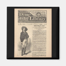 Buffalo Bill - Beadle's Half Dime Library 1879 Fridge Magnets