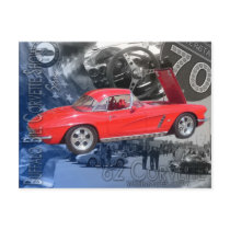 Buffalo Bill Corvette Show Poster postcards