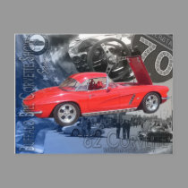 Buffalo Bill Corvette Show Poster postcards