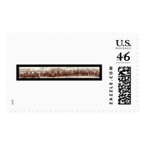 Buffalo Bill & Indians Photo 1908 Stamp