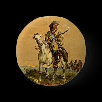 Buffalo Bill "The Scout" Vintage Advertisement buttons