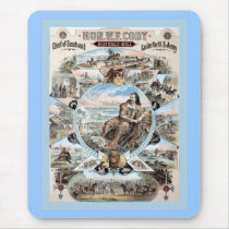 Buffalo Bill ~ Vintage Advertising Poster. Mousepad