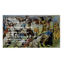 Buffalo Bill's wild west and congress of rough rid Business Card Templates