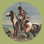 Buffalo Bills Wild West Show Round Stickers
