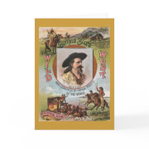 Buffalo BillsWild West Show 1893 Vintage Ad Greeting Cards