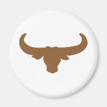 Buffalo Bison Bull Horns Mammalia Animal Fridge Magnet