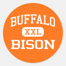Buffalo - Bison - High School - Buffalo Oklahoma Sticker