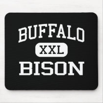 Buffalo - Bison - High School - Buffalo Wyoming mousepads