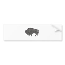 Buffalo Blocked Bumper Stickers