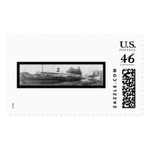 Buffalo Boat Docks, NY Photo 1909 Postage Stamp