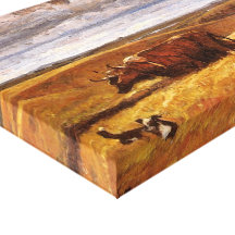 Buffalo Bones Plowed Under by Harvey Thomas Dunn Stretched Canvas Prints