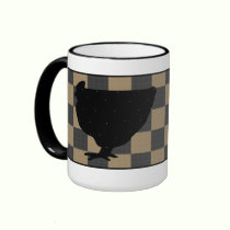 Buffalo Checks Country Chicken Mug mugs