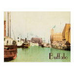 Buffalo Harbor Vintage Postcard