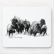 Buffalo Herd Mouse Pad