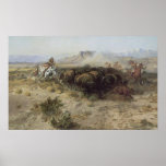 Buffalo Hunt No. 26 by CM Russell posters