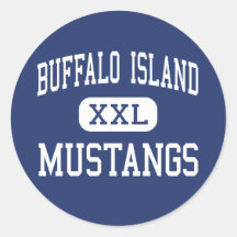 Buffalo Island - Mustangs - Junior - Leachville Stickers