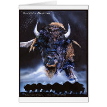 "Buffalo Medicine" Card by JWBaker_Artist "Buffalo Medicine" Card