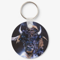 "Buffalo Medicine" Keychain by JWBaker_Artist "Buffalo Medicine" Keychain