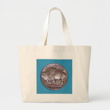Buffalo Nickel 2 Tote Bags