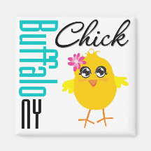 Buffalo NY Chick Refrigerator Magnets