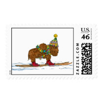 buffalo on skis stamps