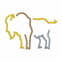 Buffalo Outline embroidered shirts by ZazzleEmbroidery Buffalo Outline embroidered shirts