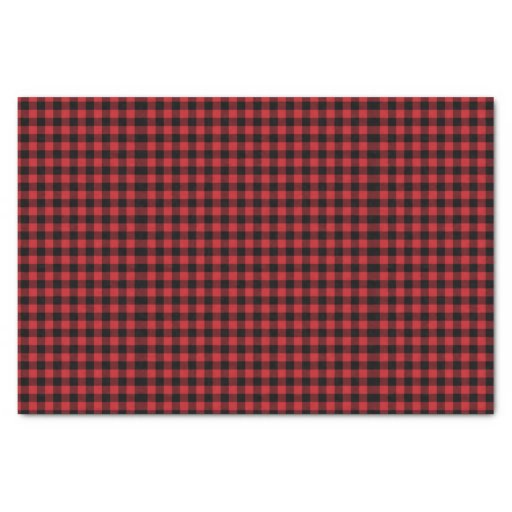 Buffalo Plaid Lumberjack Tissue Paper 10" X 15" Tissue Paper Zazzle