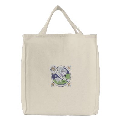 Buffalo Shield Embroidered Tote Bag by Embroidery4U
