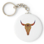 BUFFALO SKULL KEYCHAIN