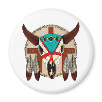 Buffalo Skull magnets