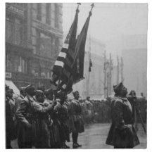 "Buffalo" Soldiers Returning Colors - 1919 Cloth Napkin