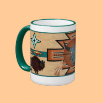 Buffalo Spirit mugs by ZiaSun Buffalo Spirit mugs
