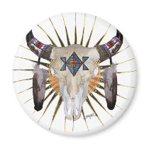 Buffalo Star Refrigerator Magnets