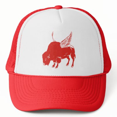Buffalo Wings Trucker Hats by azac69