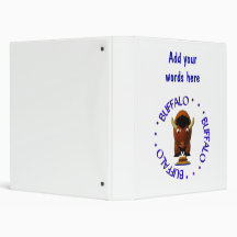 Buffalo with Beef on Weck and Buffalo Wings Vinyl Binders