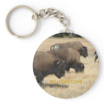 Buffalo Yellowstone Keychain