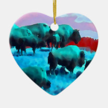Buffaloes Christmas Ornaments
