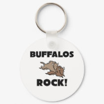 Buffalos Rock keychains by AnimalShirts Buffalos Rock keychains