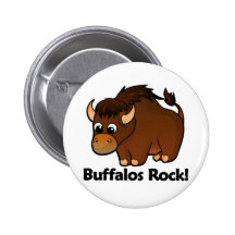 Buffalos Rock! Pinback Buttons