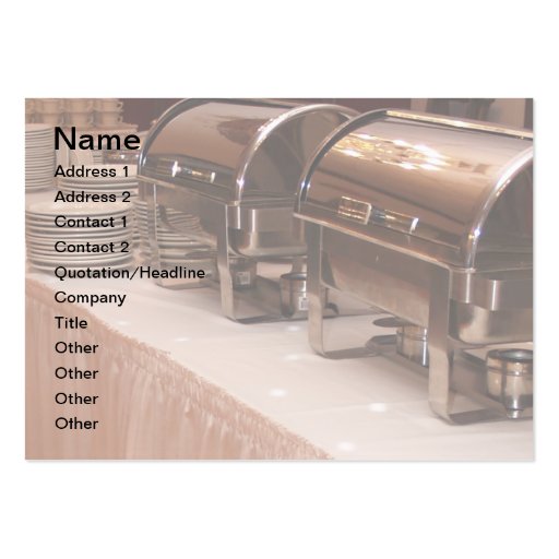 buffet table business cards (front side)