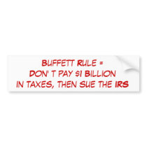 Buffett Rule Bumper Stickers