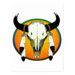 bufflalo skull postcards