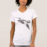 Bufflehead Sketch Women\'s American Apparel Fine Jersey Short Sleeve T-Shirt