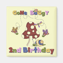 Bug 2nd Birthday T-shirts and Gifts Magnets