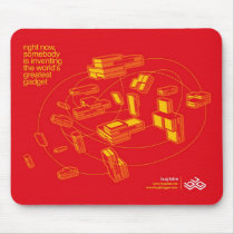 BUG Cloud Mousepad - red mousepads