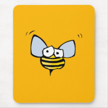 bug eyed bee mouse pads