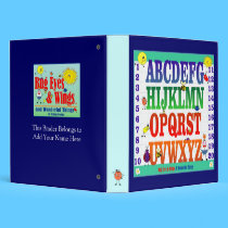 Bug Eyes & Wings ABC's & 123's Avery Binder binders