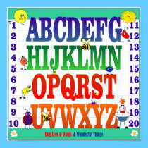 Bug Eyes & Wings ABC's & 123's Poster posters