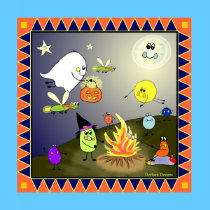 Bug-Eyes & Wings Happy Halloween Bonfire Shirt t-shirts