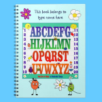 Bug-Eyes & Wings Learn Your ABC's  Notebook